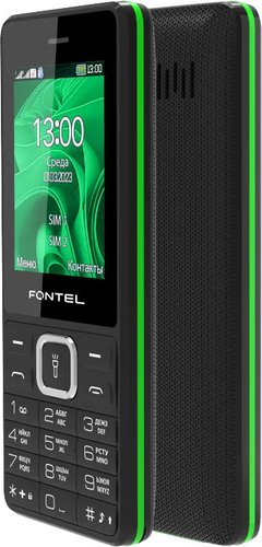 Телефон Fontel FP240 (черный/зеленый)