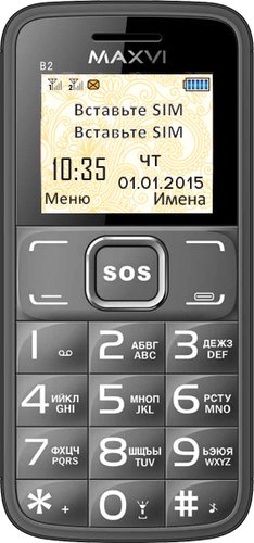 Телефон Maxvi B2 Grey