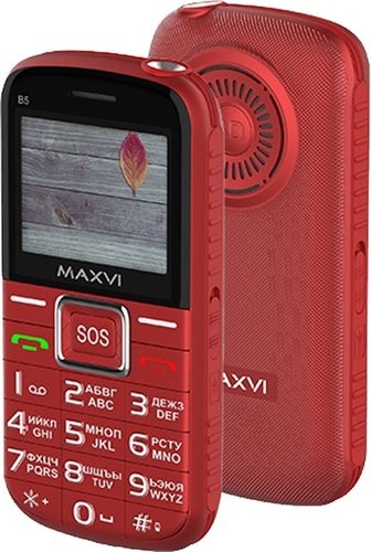 Телефон Maxvi B5 (красный)