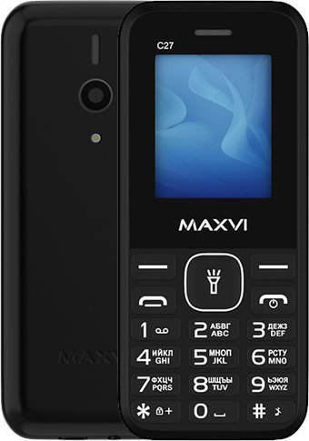 Телефон Maxvi C27 (черный)