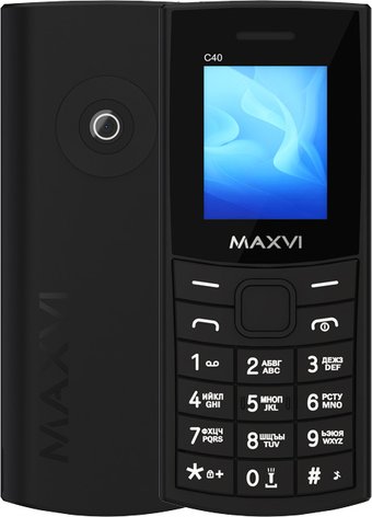 Телефон Maxvi C40 (черный)