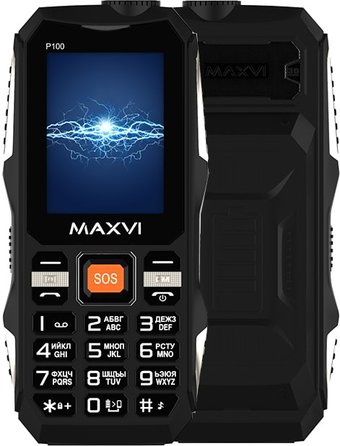 Телефон Maxvi P100 (черный)