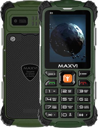 Телефон Maxvi R1 (зеленый)