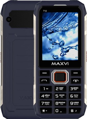 Телефон Maxvi T12 (синий)