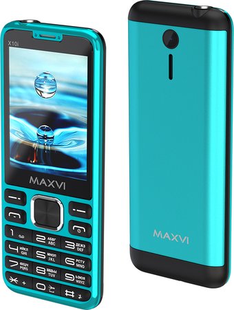 Телефон Maxvi X10i (аква)