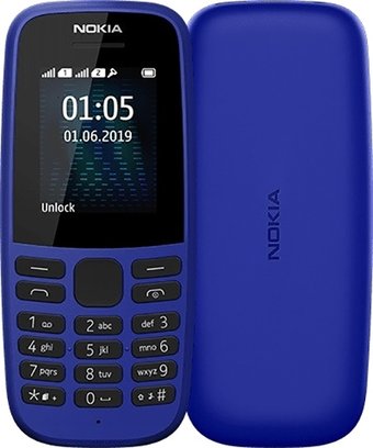 Телефон Nokia 105 (2019) TA-1174 (синий)