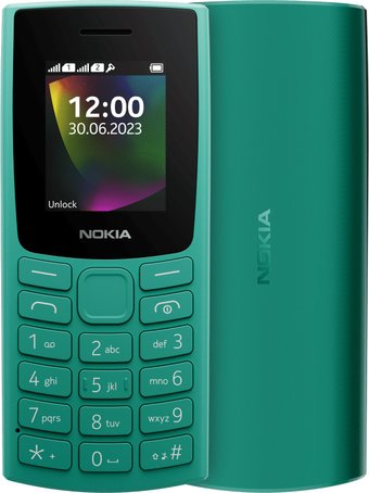 Телефон Nokia 106 (2023) Dual SIM TA-1564 (зеленый)