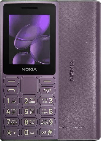 Телефон Nokia 108 (2024) Dual SIM TA-1627 (фиолетовый)