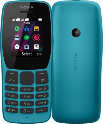 Телефон Nokia 110 (2019) (голубой)