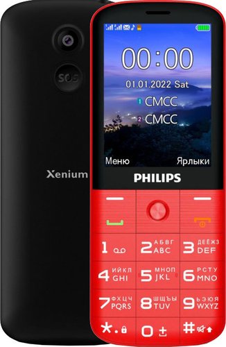 Телефон Philips Xenium E227 (красный)