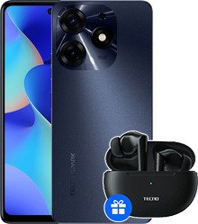 Телефон Tecno Spark 10 Pro 8GB/256GB + Tecno TWS Earphone BD03 (звездный черный)