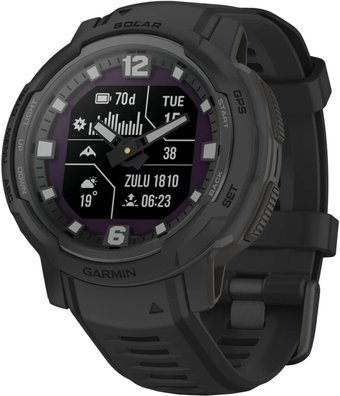 Умные часы Garmin Instinct Crossover Solar Tactical Edition (черный)