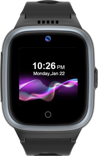 Детские умные часы LeeFine Q27 4G (черный/серый)