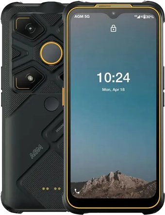 Телефон AGM Glory G1S 8GB/128GB (черный/оранжевый)