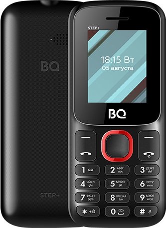 Телефон BQ BQ-1848 Step+ (черный/красный)