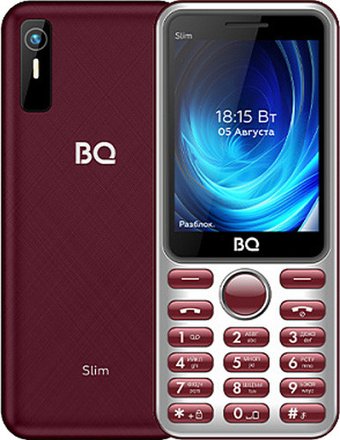 Телефон BQ BQ-2833 Slim (бордовый)