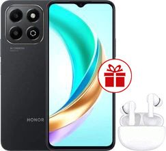 Телефон HONOR X6b 6GB/256GB международная версия (полночный черный) и HONOR Choice Earbuds X5 Lite (белый) по акции