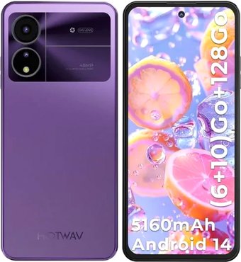 Телефон Hotwav Note 12 2024 6GB/128GB (мистический фиолетовый)