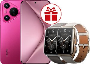 Телефон Huawei Pura 70 ADY-LX9 12GB/256GB (розовый) и умные часы Huawei Watch FIT 2 Elegant по акции