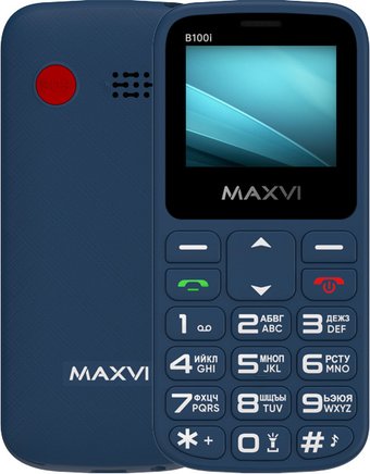 Телефон Maxvi B100i (синий)