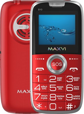 Телефон Maxvi B10 (красный)