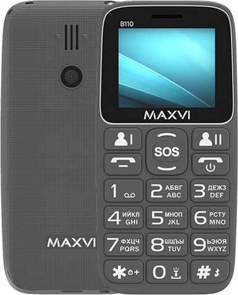 Телефон Maxvi B110 (серый)