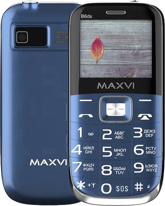 Телефон Maxvi B6ds (синий)