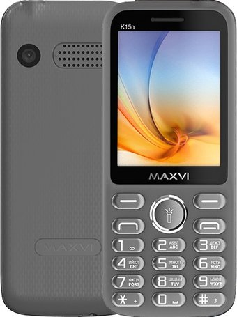 Телефон Maxvi K15n (серый)