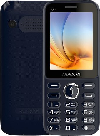 Телефон Maxvi K18 (синий)