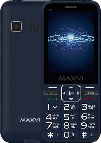 Телефон Maxvi P3 (синий)
