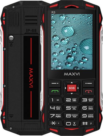 Телефон Maxvi R3 (красный)
