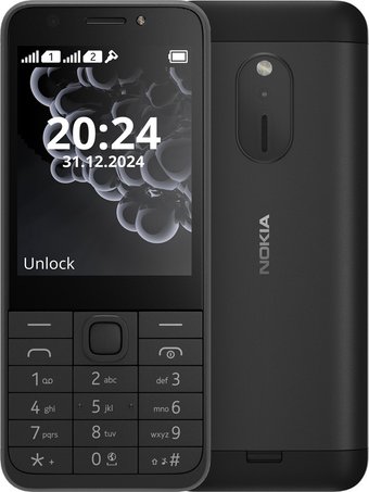 Телефон Nokia 230 (2024) Dual SIM TA-1609 (черный)