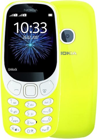 Телефон Nokia 3310 Dual SIM (желтый)