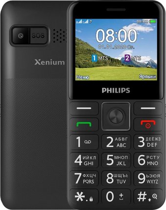 Телефон Philips Xenium E207 (черный)