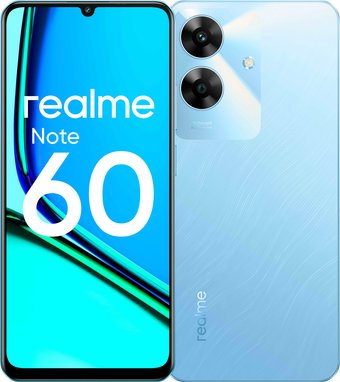 Телефон Realme Note 60 RMX3933 4GB/128GB (голубой)