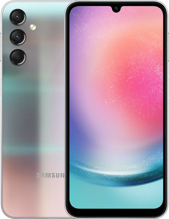 Телефон Samsung Galaxy A24 SM-A245F/DSN 8GB/128GB (серебристый)