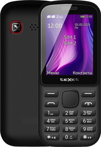 Телефон TeXet TM-221 (черный)