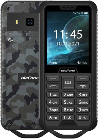Телефон Ulefone Armor Mini 2 (серый камуфляж)