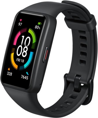 Фитнес-браслет HONOR Band 6 (черный, международная версия)