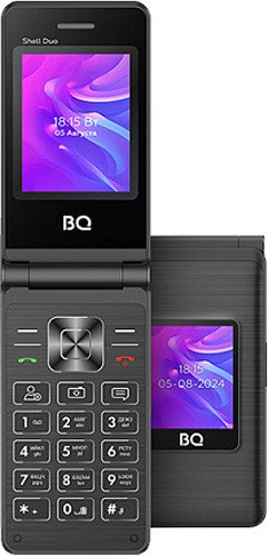 Телефон BQ BQ-2412 Shell Duo (черный)