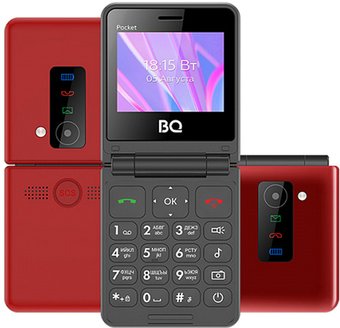 Телефон BQ BQ-2456 Pocket (красный)