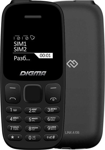 Телефон Digma Linx A106 (черный)