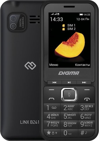 Телефон Digma Linx B241 (черный)