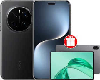 Телефон HONOR Magic7 Pro 12GB/512GB международная версия (черный) + планшет HONOR Pad X8a (серый) по акции