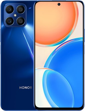 Телефон HONOR X8 6GB/128GB международная версия (синий океан)