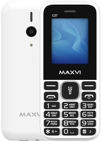 Телефон Maxvi C27 (белый)
