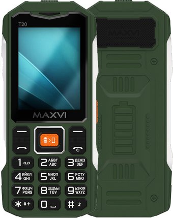 Телефон Maxvi T20 (зеленый)