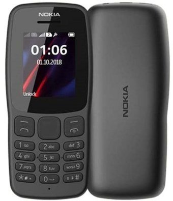 Телефон Nokia 106 (2018) TA-1114 (темно-серый)