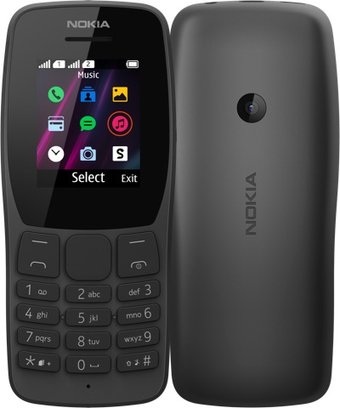 Телефон Nokia 110 (2019) (черный)