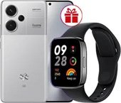 Телефон Xiaomi Redmi Note 13 Pro+ 5G 12GB/512GB с NFC международная версия (серебристый) и Redmi Watch 3 Active (черный) по акции